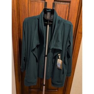 NWT Bearpaw Outdoor‎ Womens SMALL Performance Wick Thermal Cardigan Micro Fleece